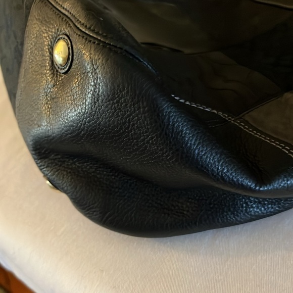 Coach Hamptons Patchwork Carryall Black Leather Gold Hardware Tote - Picture 15 of 17